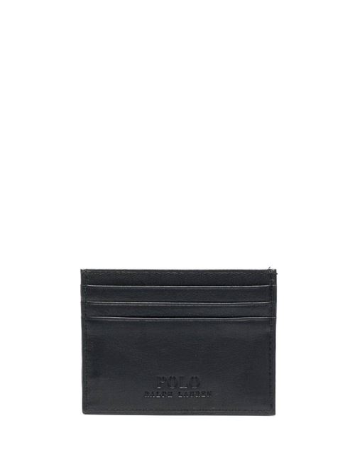 debossed-leather leather cardholder Polo Ralph Lauren | 405913722002